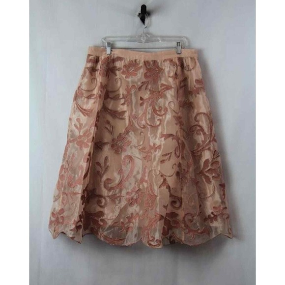 NWT Anthropologie Maeve "Shannon" Embroidered Midi Skirt - Picture 6 of 7